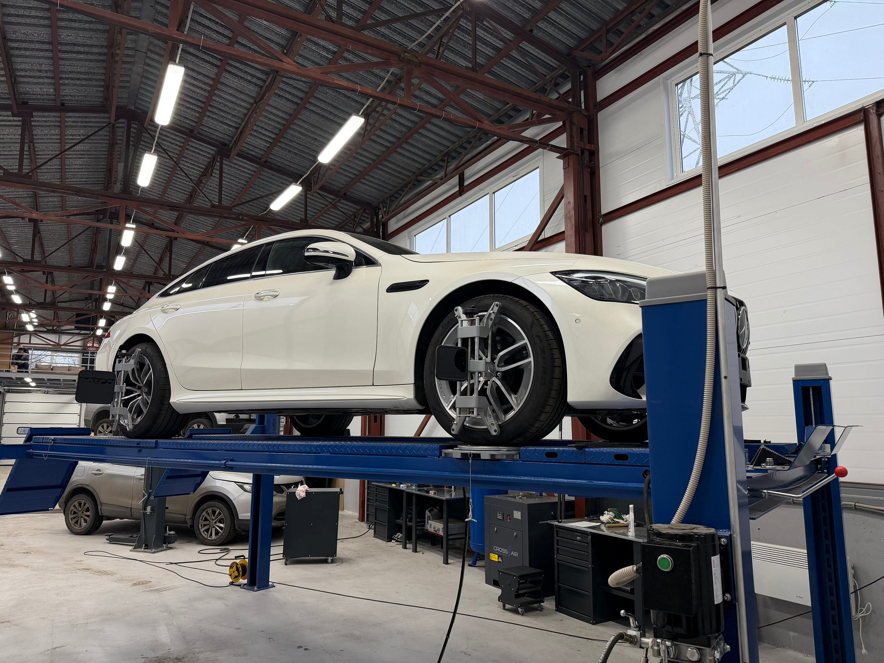3D развал-схождение Mercedes-Benz GT43 в Москве - Аимратик Про